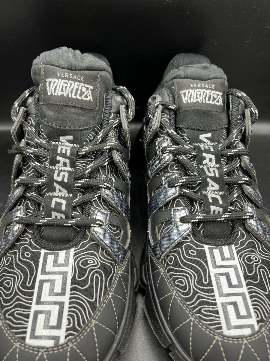 Versace Trigreca Black Men's Size 9.5 US (42.5 EUR) NO BOX
