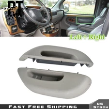 Driver Passenger Side Front RH LH Armrest Handle Set For 96-02 Chevy GMC Savana