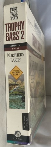 1997 Trophy Bass 2 Add-On Pack Sierra PC CD-Rom Windows 3.1 95 Still Sealed! - Picture 3 of 4