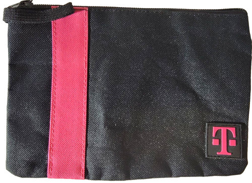 T-Mobile Dienstags Reißverschlusstasche Kosmetiktasche 8,5 x 6 gebraucht guter Zustand