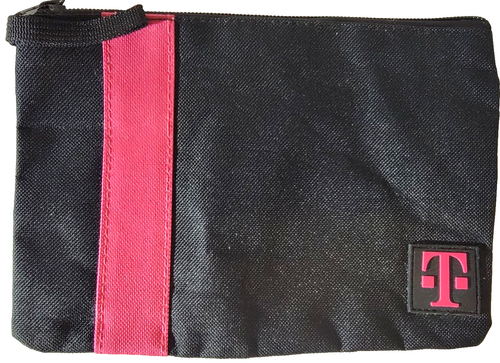 T-Mobile Tuesdays Zipper Pouch  Makeup bag 8 .5 x 6  Pre-Owned Good Condition - Afbeelding 1 van 3