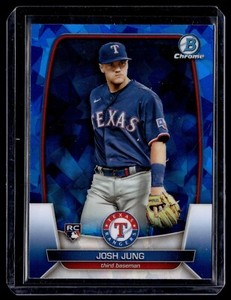2023 Bowman Chrome Sapphire #21 Josh Jung RC Rangers