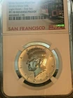 2018 S 50 C KENNEDY LIGHT FINISH NGC PF 70 SILVER REVERSE PROOF TROLLEY LABEL