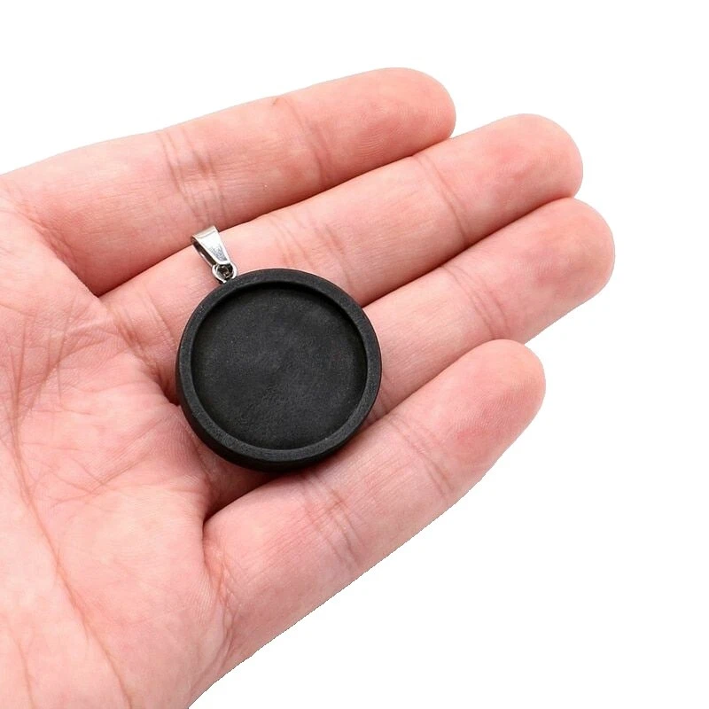 Negro de Acero Inoxidable Colgantes de Fabricación de Joyas