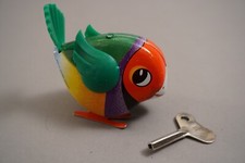Pecking and Walking Wind-up Tin Toy Bird - Germany
