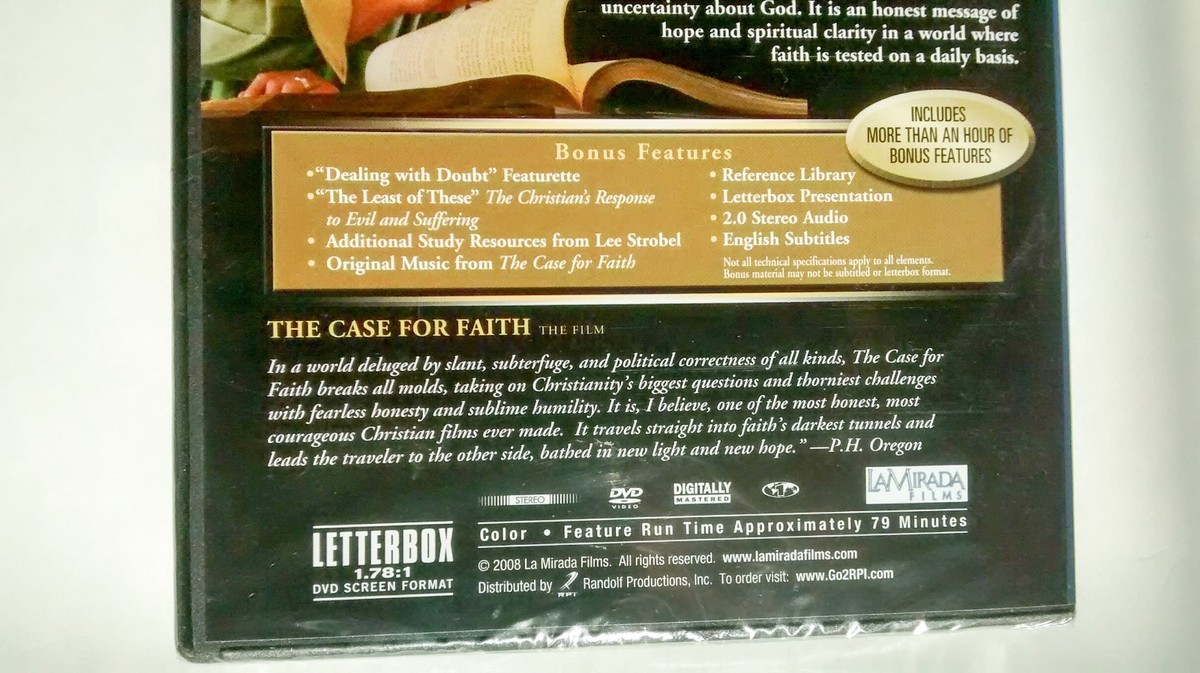 (未使用･未開封品)Case for Faith [DVD] The Case for Faith (DVD, 2008) Lee Strobel New Sealed