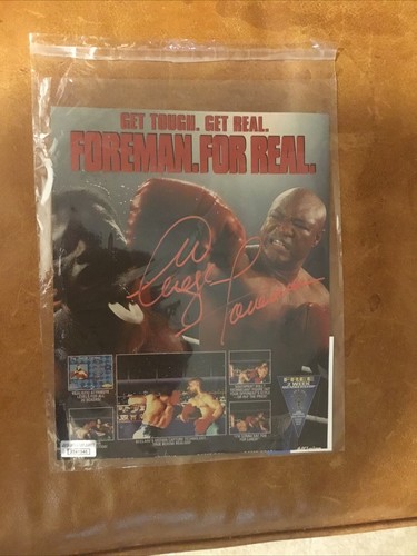 George Foreman Autographed 8x10 Photo WBA For Real Champ Signed COA ...