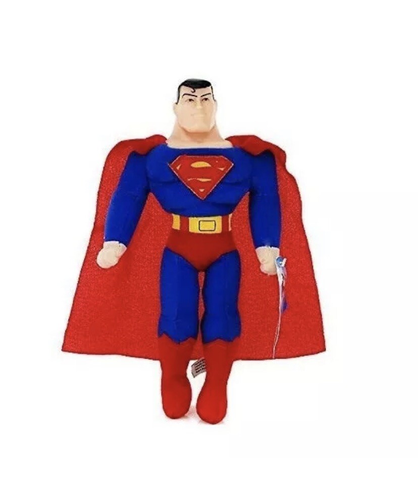 Toy Factory DC Comics Superman 11”Plush Soft Toy Doll with Vinyl