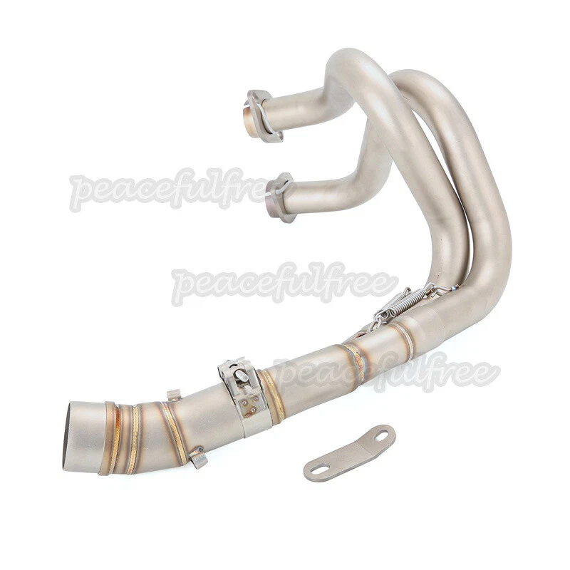 Silenciador tubo medio delantero escape completo 2" para Kawasaki Ninja 650 Z650 2012-2023 Foto 3 de 4