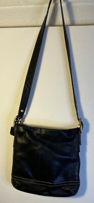 バッグ coach leather soho hand bag black Coach 1415 Soho Black Leather Adjustable Shoulder Cross Body