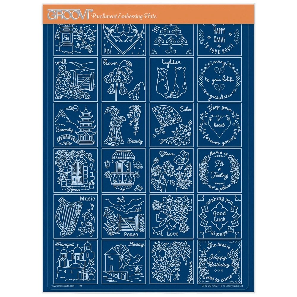 Clarity Stamps Linda's Layering Frames Sampler A4 Groovi Plate