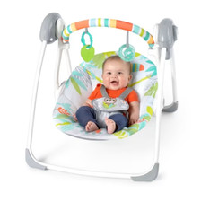 Bright Starts Rainforest Vibes Portable Swing Two Position Recline True Speed