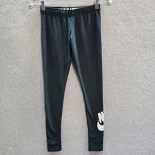 Nike Women Activewear Pants Small Black Leggings Classics High Waisted Logo