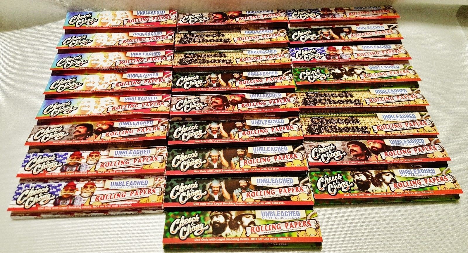 High-Quality Cheech & Chong Unbleached King Size Rolling Papers 25-Pack for a Smooth Rolling Experience