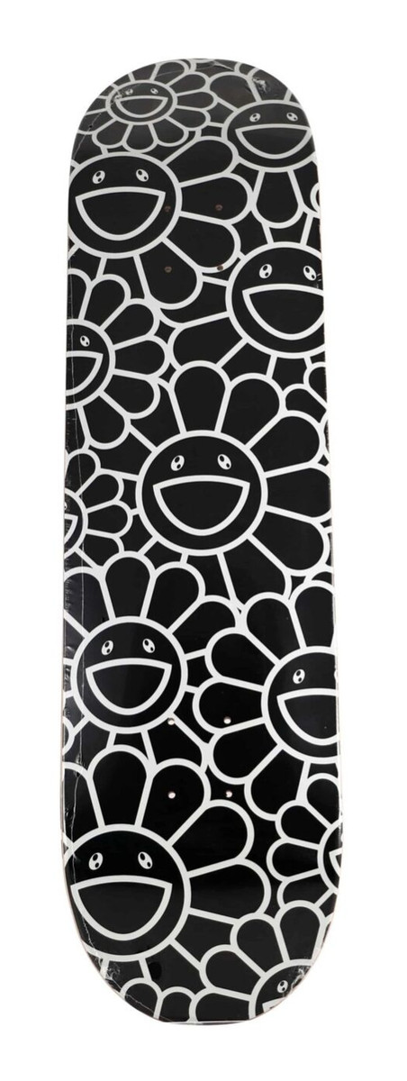 SKULLS & FLOWER DECK(BLACK)