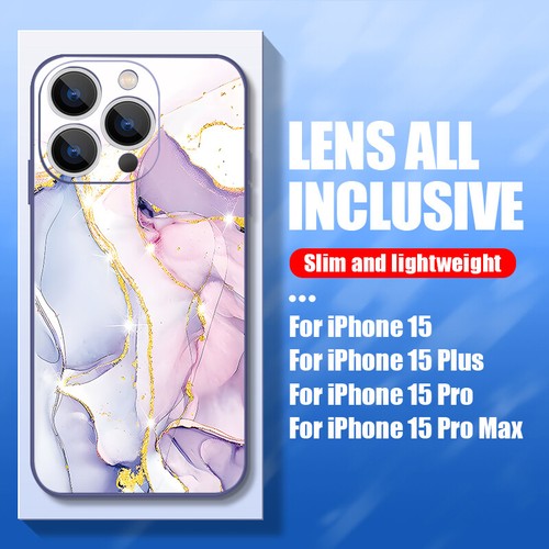 For iPhone 16 15 14 13 12 Pro Max 11 Shockproof Soft Silicone Marble Case Cover - Picture 13 of 21