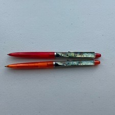 (2) Vintage Floater Pens Advertising Alternative Mortgage Sources ‘ We Haul’
