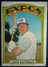 1972 TOPPS #5 JOHN BATEMAN (MONTREAL EXPOS) BASEBALL CARD