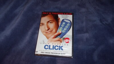 ''Click'' DVD New SEALED (Adam Sandler; Kate Beckinsale & Christopher Walken)