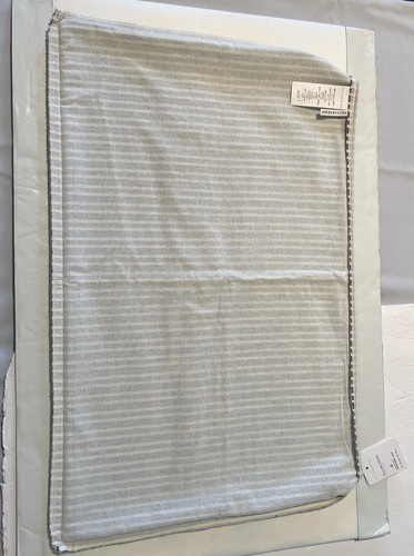 Pottery Barn Bryer Pillow Covers Striped Lumbar 2 Blue Coastal Beach 16” x 26” - Picture 7 of 24