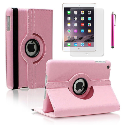 Custodia In Similpelle Apexel Per IPad Mini Con Supporto Da Tavolo E Funzione Sleep/Wake – Rosa - 3