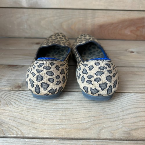 Rothys Loafers Spotted Leopard Print Slip on Womens Size 6 - Picture 4 of 10