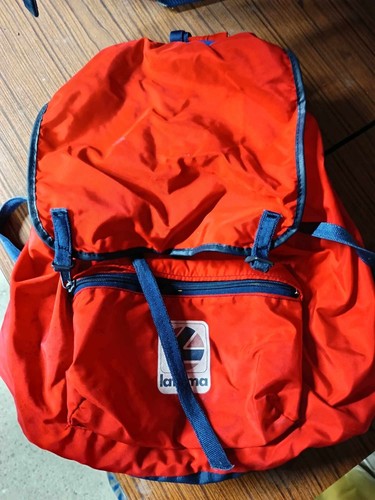 Ancien Sac à Dos Lafuma En Toile – Vintage Randonnée