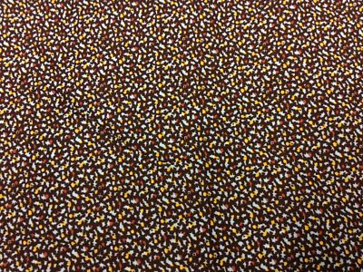 Kleine Formen auf schwarz - 100% Baumwollstoff - ca. 145 cm breit