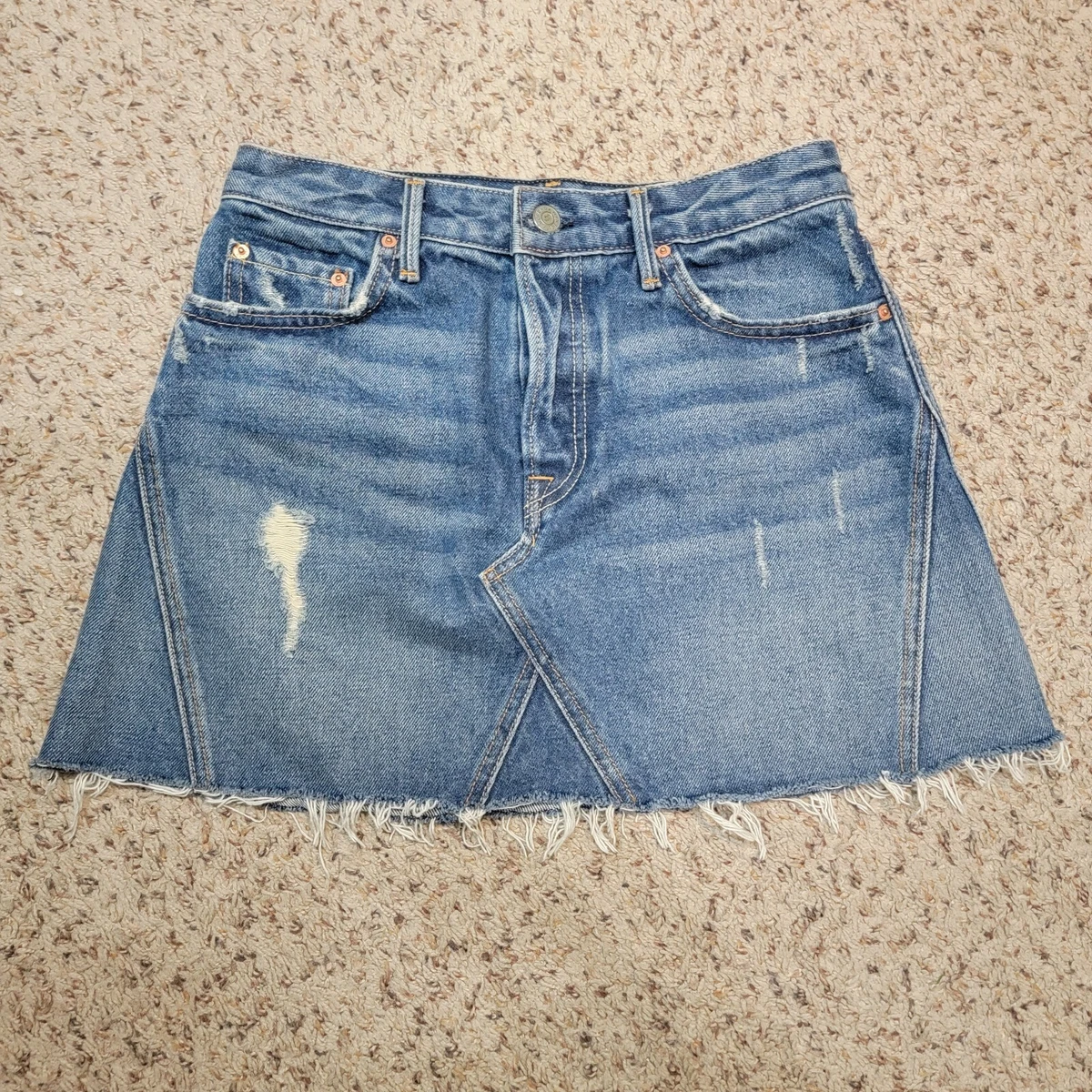 Grlfrnd eva denim skirt cheap