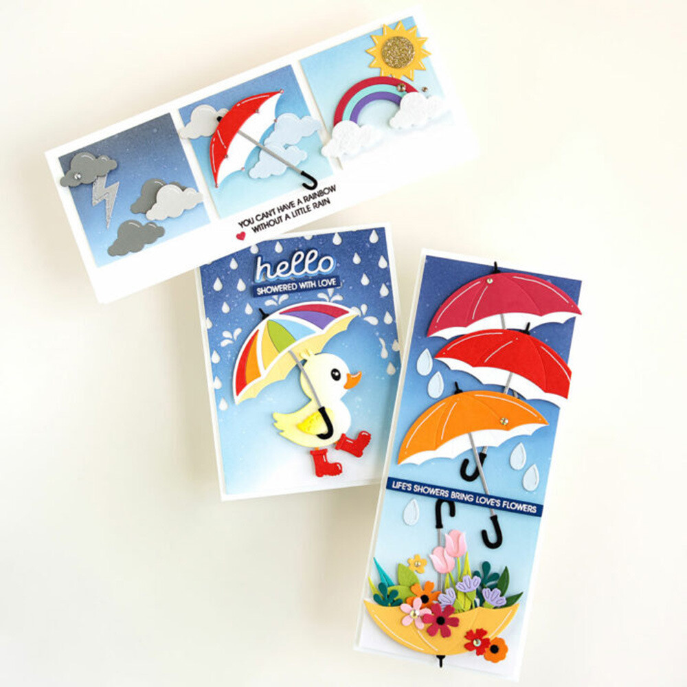 Umbrella Metal Cutting Dies Scrapbooking Paper Crafts Embossing Stencil Die Cut