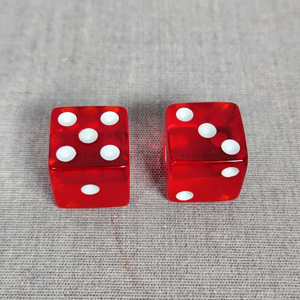 Piezas de repuesto Monopoly Dot Com.com Edition 2000 - dados acrílicos rojos Foto 2 de 4