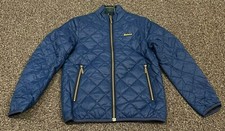 Image of Barbour Kids Quilted Jacket Blue Medium