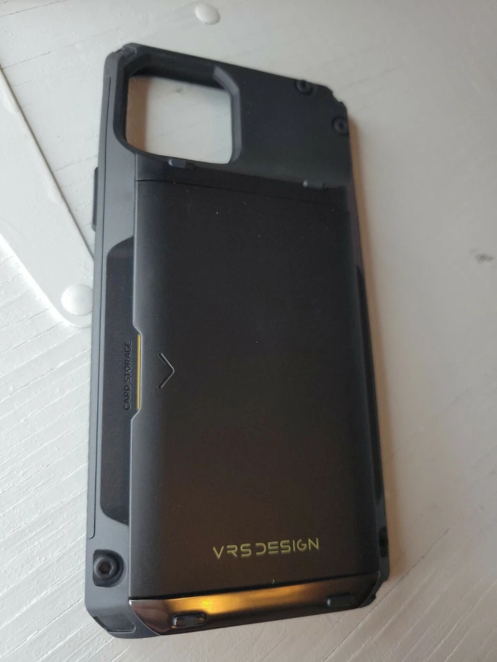 VRS Design Damda Glide Iphone 12 Pro Max Credit Card ID StorageSlideBlack&yellow - Image 3 of 4