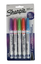 Sharpie Paint Markers Assorted Colors Fine Oil Based 1972243 New In Pack