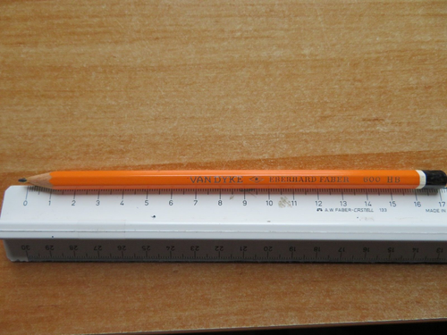 Alter Bleistift Eberhard FABER VAN DYKE gespitzt Härte 600HB