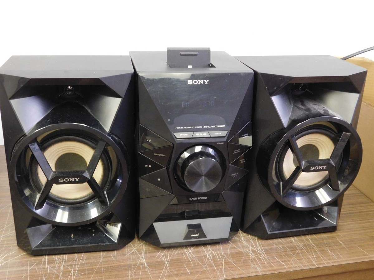 Sony MHC-EC619iP FM/CD/USB/iPod 120 Watts Hi-Fi Mini Shelf Music