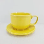 FIESTA WARE jumbo CUP & SAUCER sunflower yellow New