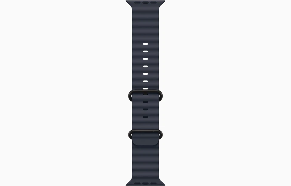 Generic Band Watch for Apple Watch Ultra 2nd Gen Black Titanium. Midnight Ocean