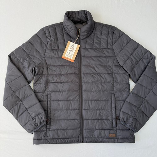 ZeroXposur Quilted Puffer Jacket Mens Medium Slate Gray Pockets Light New NWT