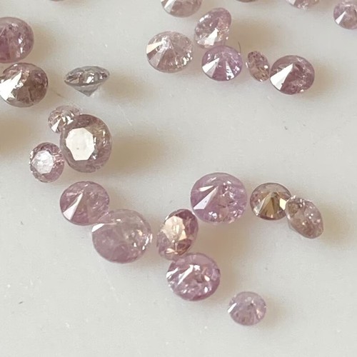 Natural Loose Pink Diamonds Round Shape Diamonds 1.50 to 2.00 MM Size Lot - Picture 4 of 10