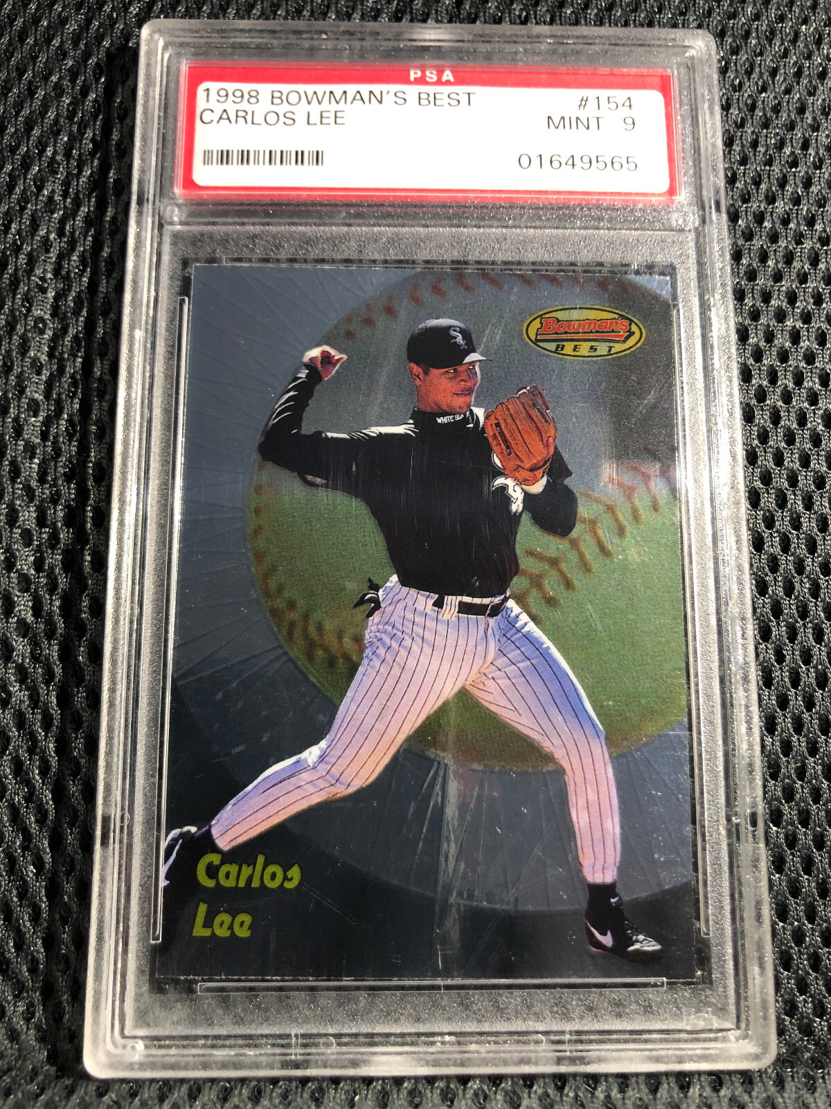 1998 BOWMANS BEST #154 CARLOS LEE RC ROOKIE PSA 9 MINT 