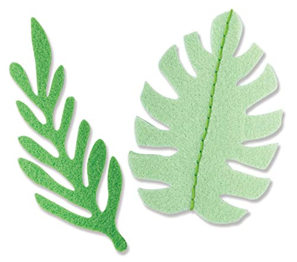 (TG. One Size) Sizzix Fustella Bigz Doodle Leaves di Olivia Rose | 666028 | Capi