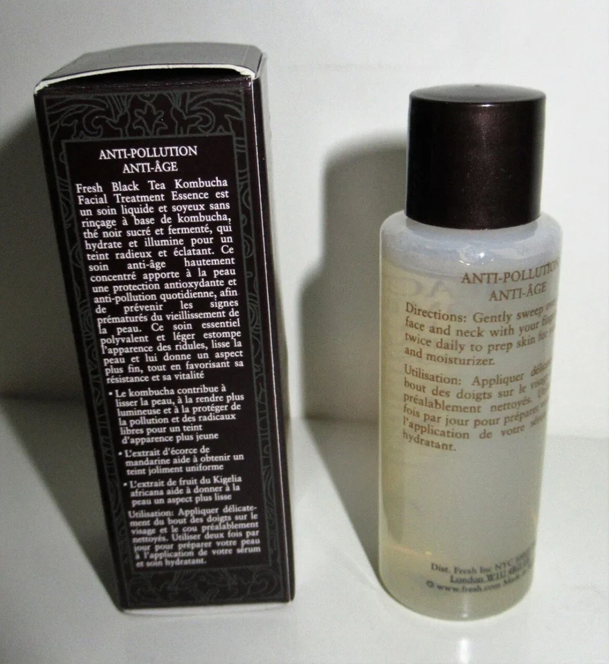 FRESCO | TÓNICO ESENCIA TRATAMIENTO FACIAL KOMBUCHA TÉ NEGRO 0,6 OZ MINI VIAJE NUEVO Foto 3 de 4