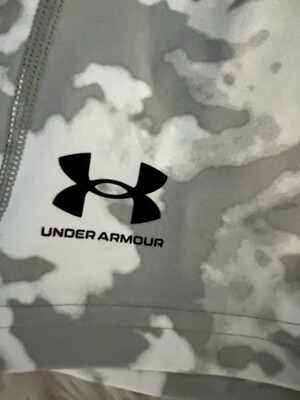 Under Armour Mens Iso-Chill Printed Long Compression Shorts