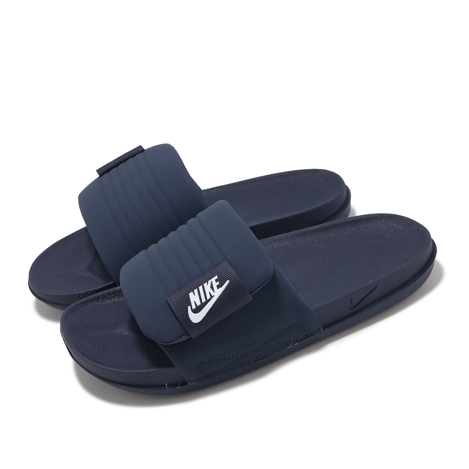 Мужские повседневные сандалии-слипоны Nike Offcourt Adjust Slide Thunder синего цвета DQ9624-400