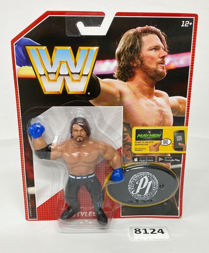 WWE Wrestling Figure Retro Series AJ Styles Mattel...