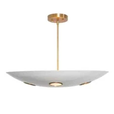 Six Light Brass Ceiling light Pendant Mid Century Modern Brass Sputnik Flush Mou