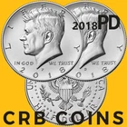2018 P&D Kennedy Half Dollar 2 Coin Set - (BU) KM#A202b - HD18PD