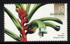 AUSTRALIA, 2006 $5 KANGAROO PAW MNH
