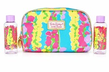 Lilly Pulitzer for Estee Lauder Cosmetic Makeup Bag with 2 Travel Bottles NEW